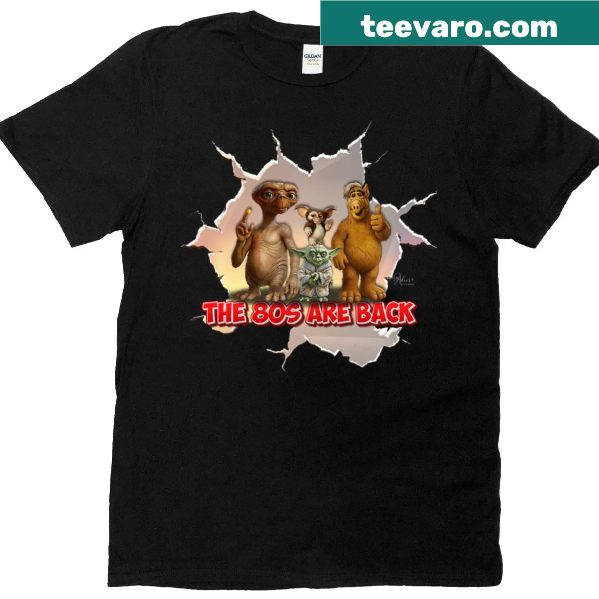 Nostalgic 'Back To The 80s' vintage t-shirt — on a men's t-shirt