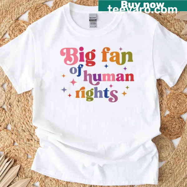Retro-styled protest graphic T-shirt promoting human rights