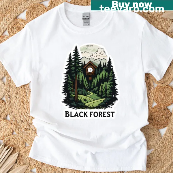 Illustrated t-shirt capturing the Black Forest in Germany