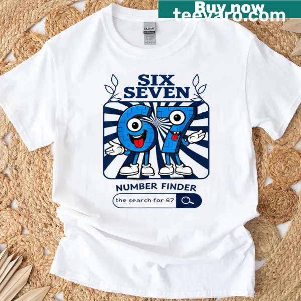 T-shirt with the humorous phrase 'Bruh 67' in meme style.