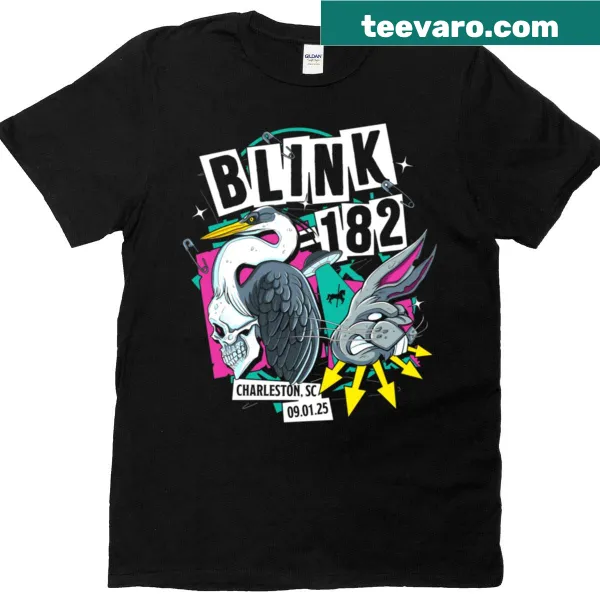 Artistic tribute T-shirt to Blink 182.