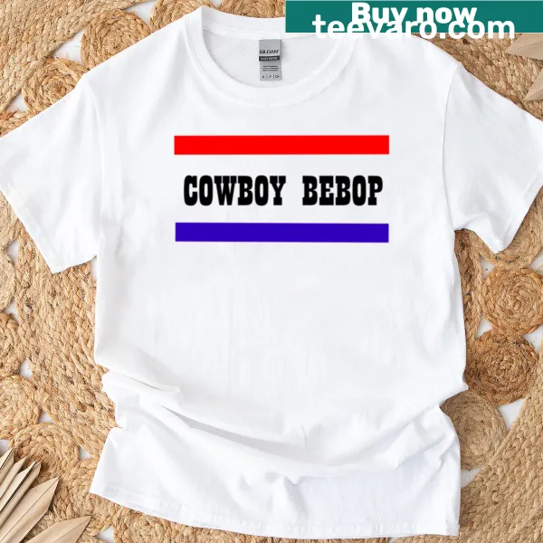 Playful graphic t-shirt combining Cowboy Bebop and Cowboy Carter styles