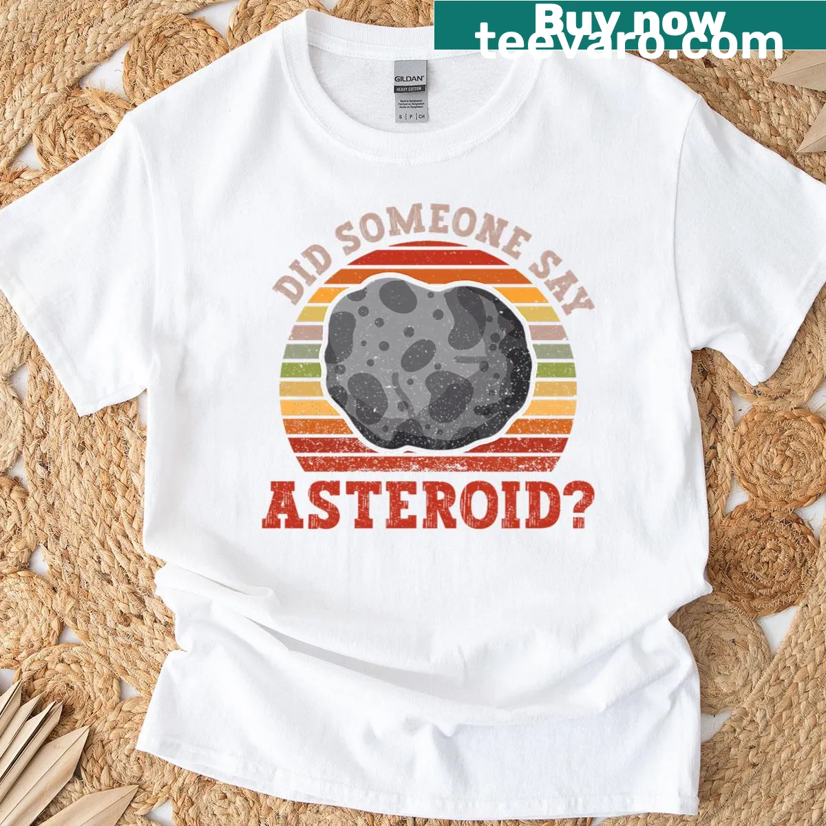 T-shirt with the text 'Did Someone Say Asteroid' for astronomy fans — on a men's t-shirt