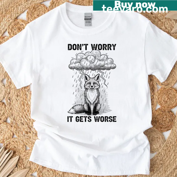 Sardonic text graphic t-shirt with humorous phrase
