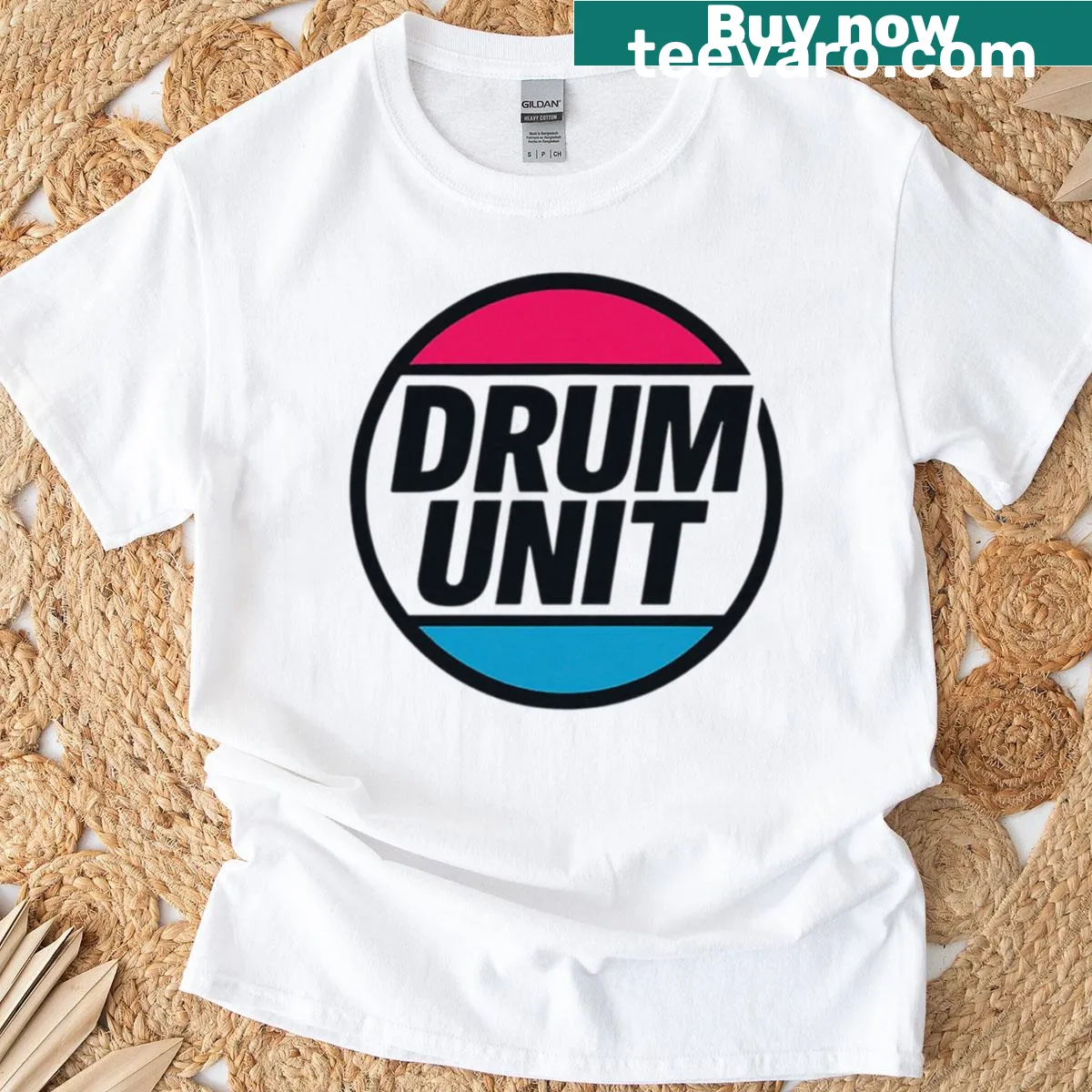 T-shirt with dynamic graphic representing drum and bass rave culture — on a men's t-shirt