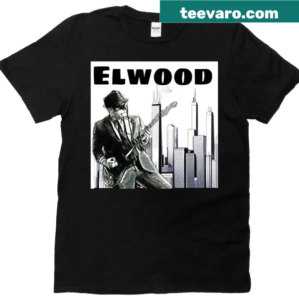 Vintage-style Elwood Blues character t-shirt