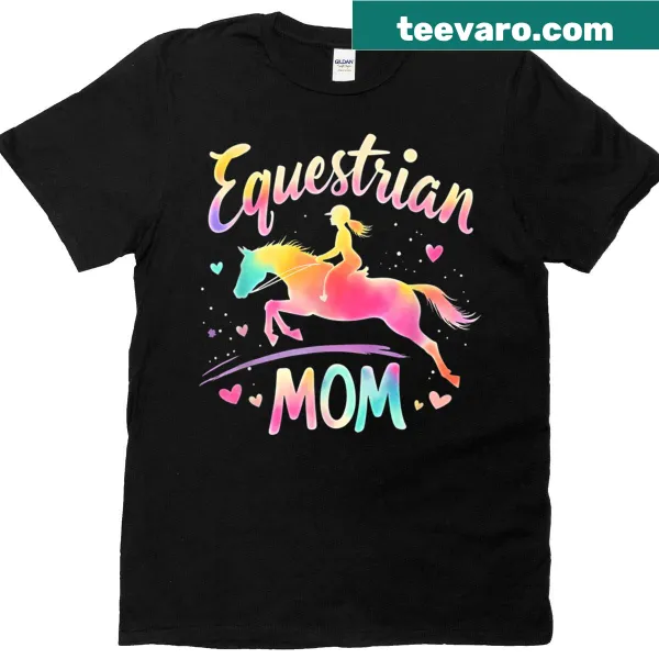 Cute graphic celebrating equestrian moms and their horses