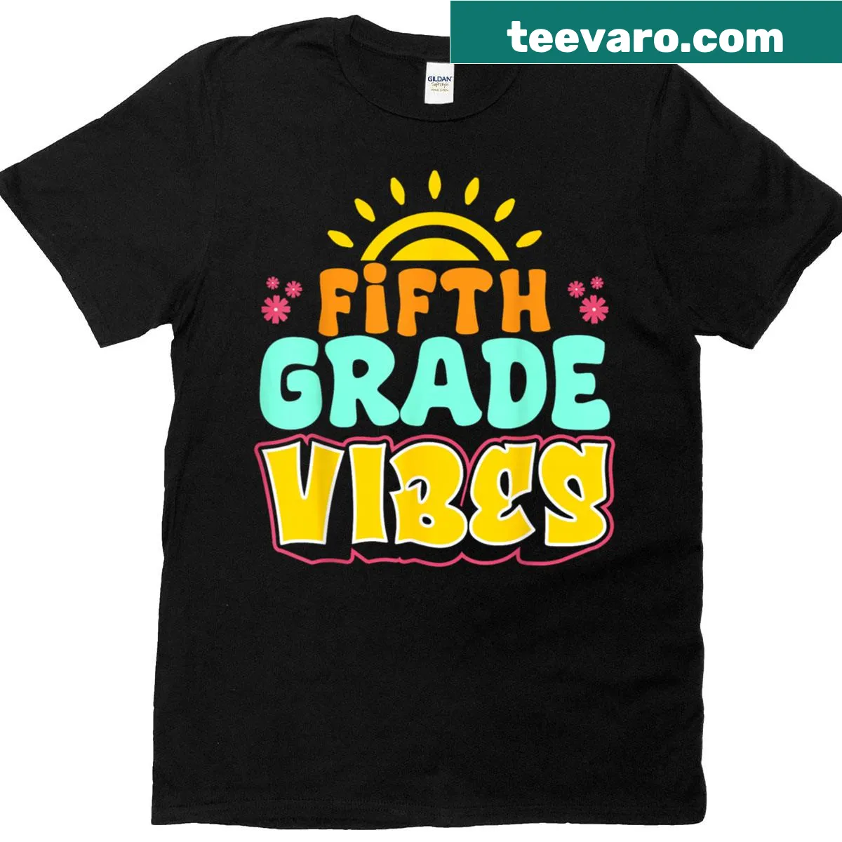 Retro 5th grade back to school T-shirt — on a men's t-shirt