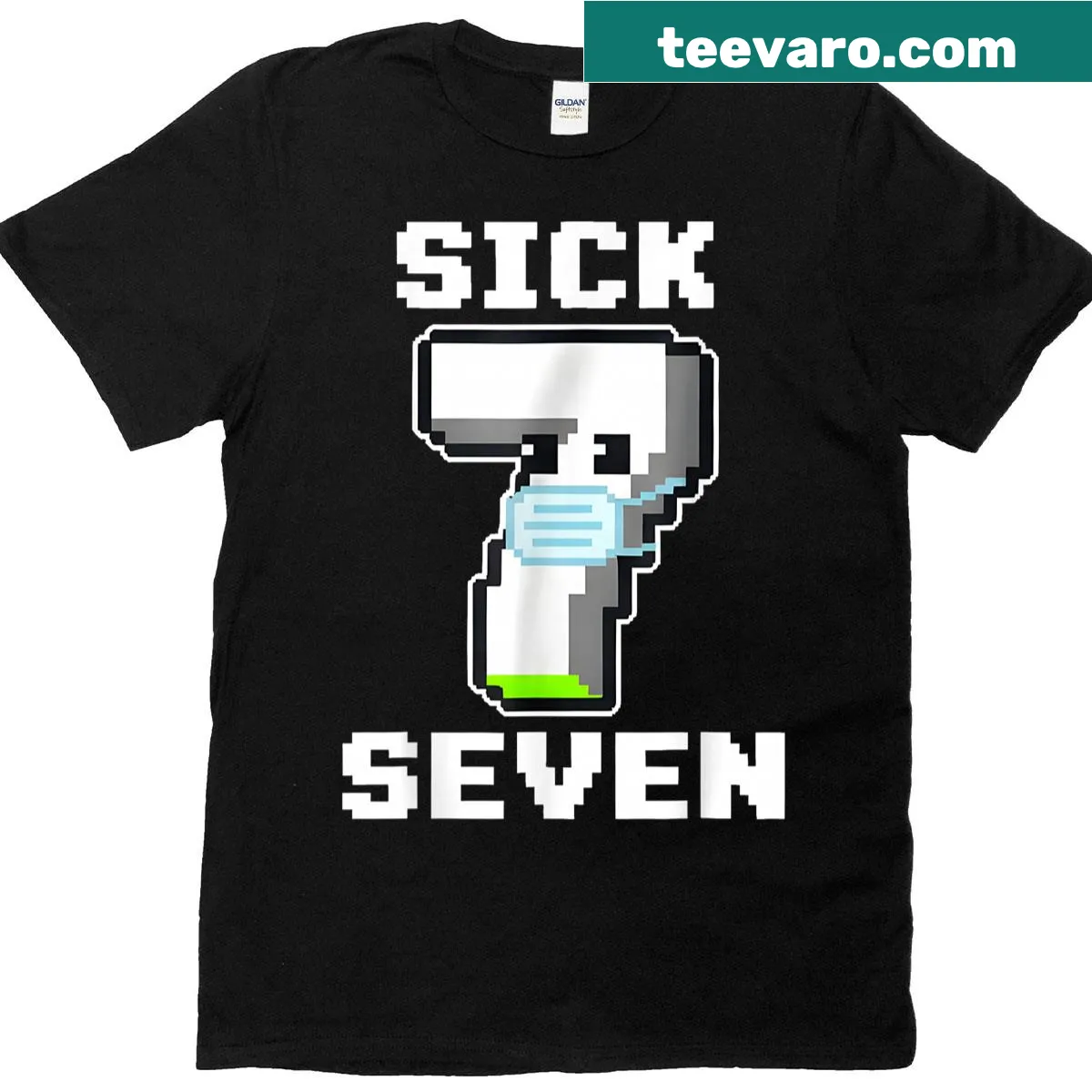 Pixel art Halloween meme shirt with clever wordplay design — on a men's t-shirt