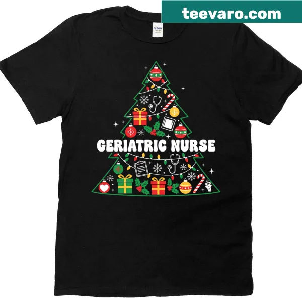 Festive Christmas tree design for geriatric nurses.