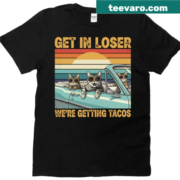 Humorous taco-themed T-shirt with playful text