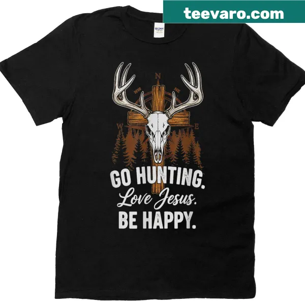 T-shirt for men with hunting theme and positive faith message