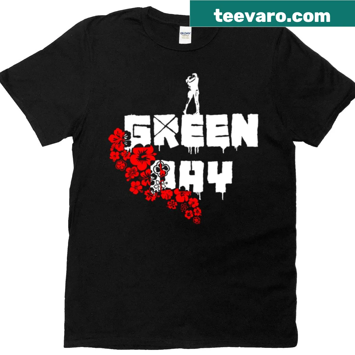 Greenday Music Vol 01 T-shirt with bold typography — on a men's t-shirt