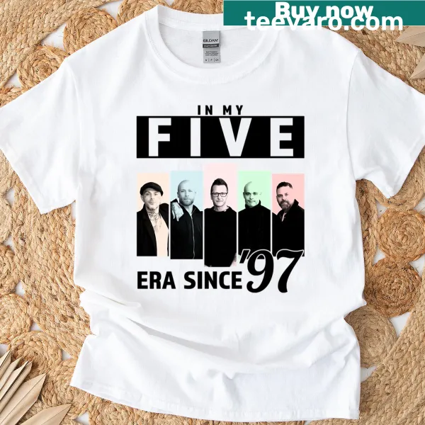 In My Five Era shirt with bold nostalgic typography