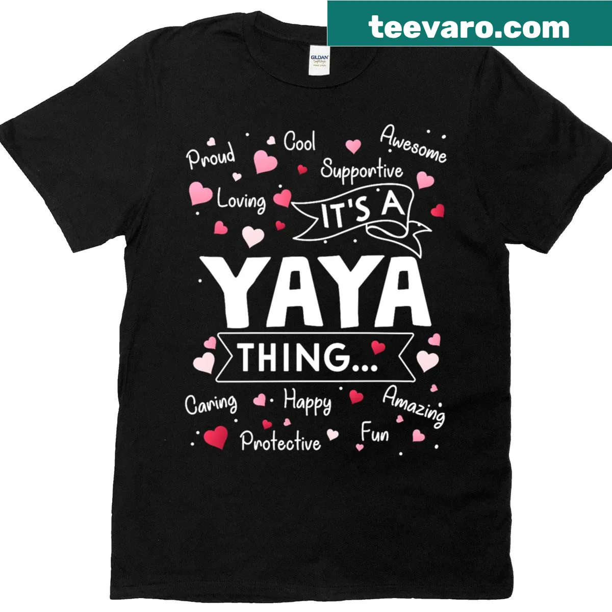 Funny shirt for grandmas with the phrase It's A Yaya Thing — on a men's t-shirt