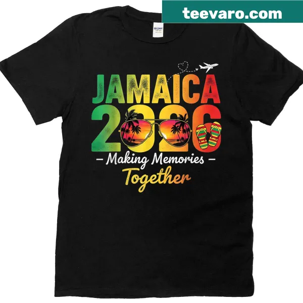Family vacation-themed t-shirt celebrating trips to Jamaica.