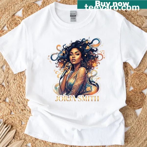 Artistic t-shirt inspired by Jorja Smith's music