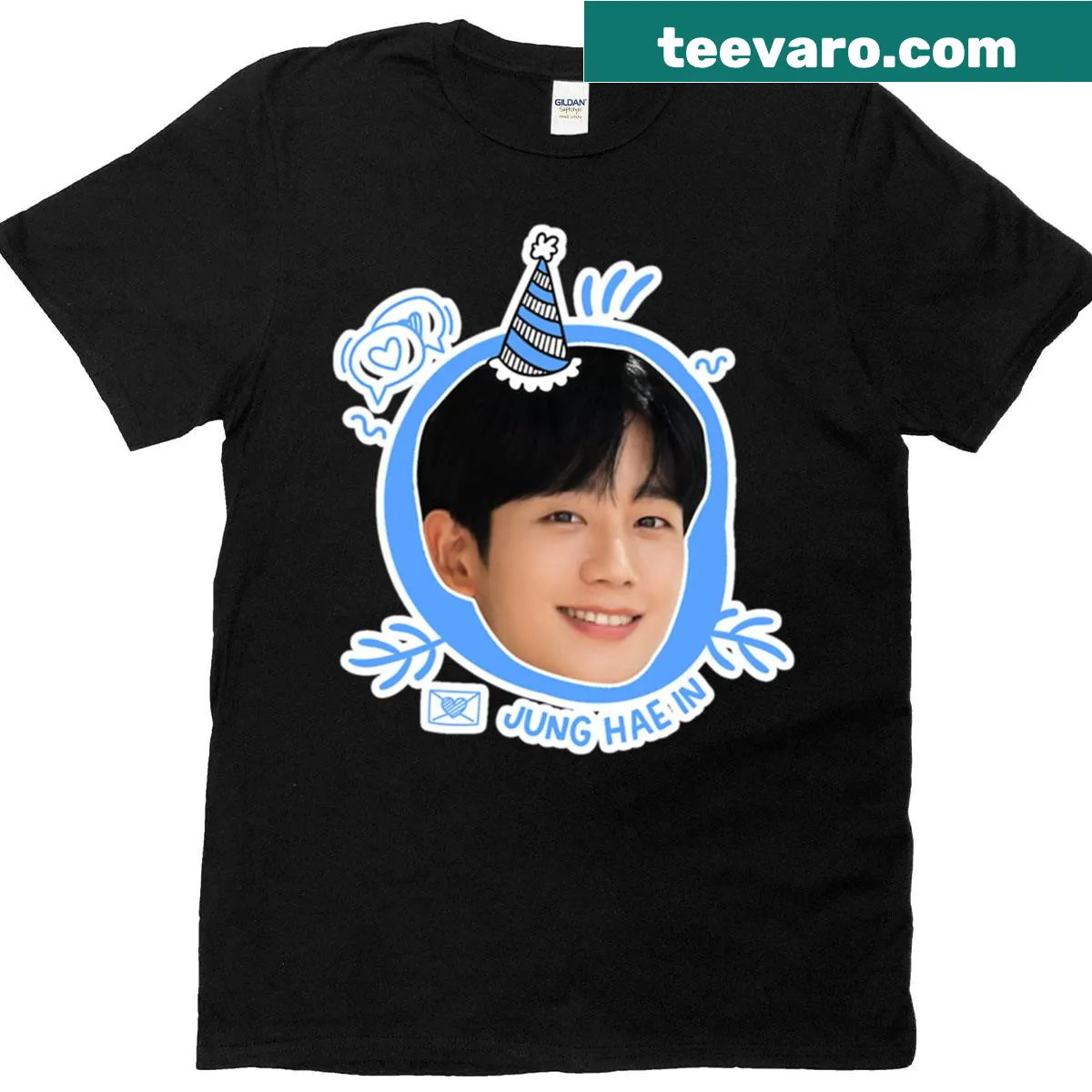 Jung Hae In graphic from Love Next Door on a t-shirt — on a men's t-shirt