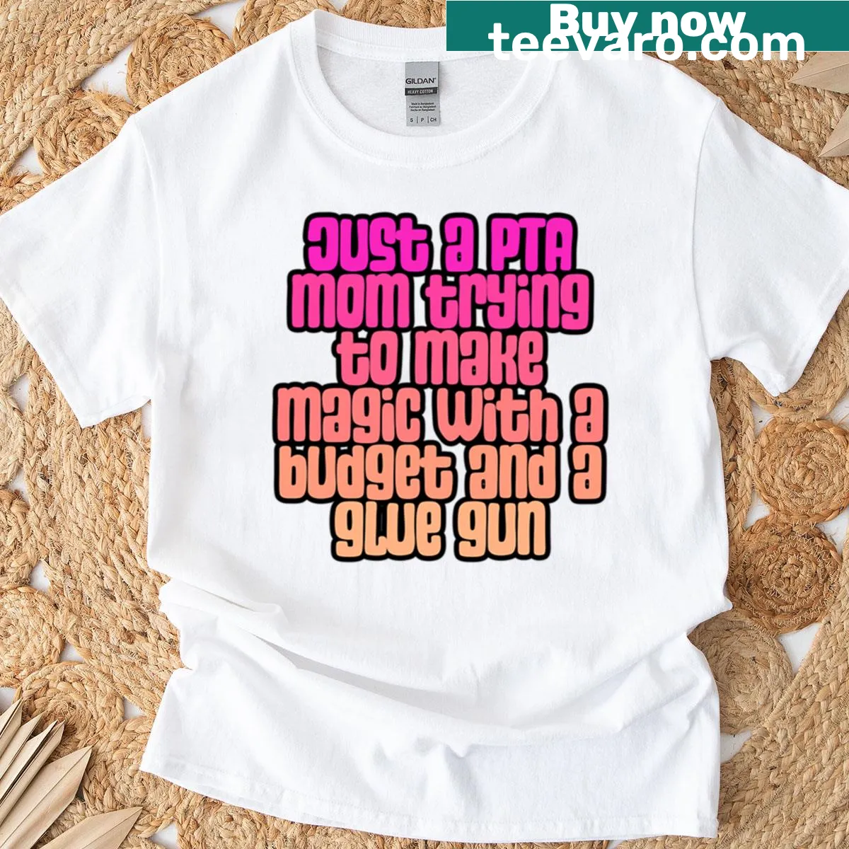 T-shirt for moms with a humorous PTA theme — on a men's t-shirt