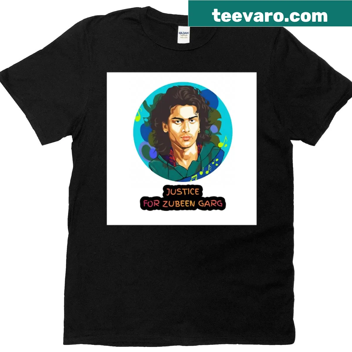 Tribute design for Zubeen Garg on a T-shirt — on a men's t-shirt