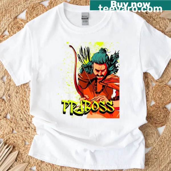 Playful superhero graphic T-shirt with Telugu influence