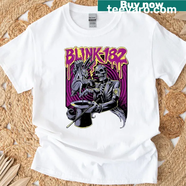 Artistic Blink 182 T-shirt celebrating the band