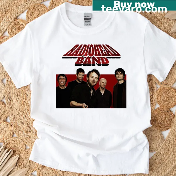 Radio Head inspired T-shirt with nostalgic art design