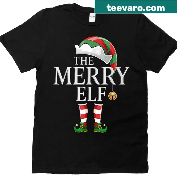Christmas elf squad shirt with festive design for family gatherings