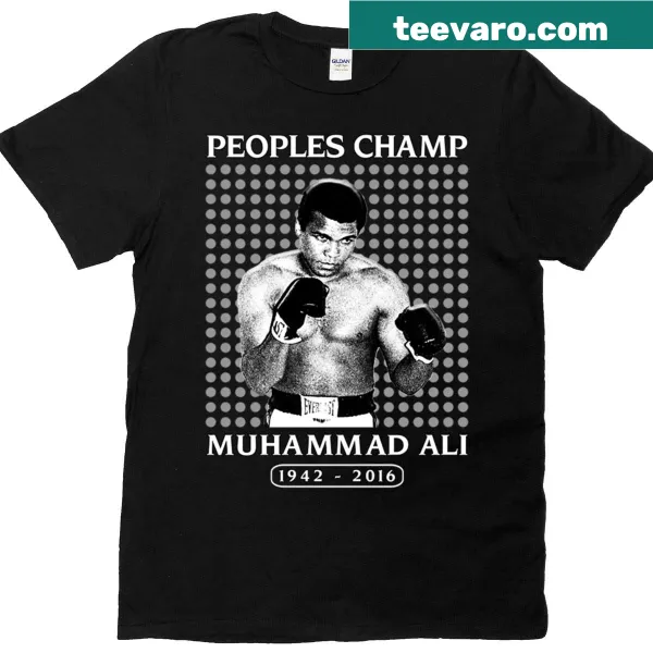 Muhammad Ali-themed T-shirt featuring a stylized graphic