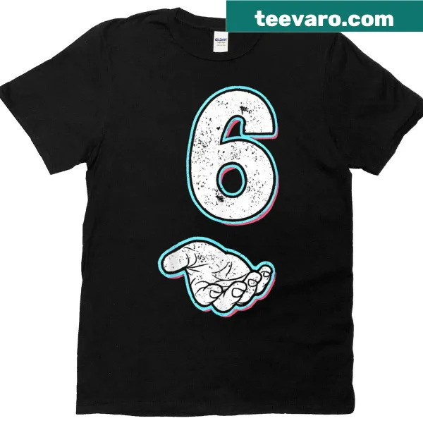 Humorous Halloween costume tee featuring numbers 6 and 67