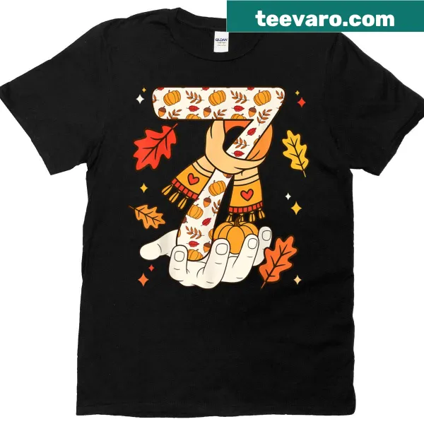 Thanksgiving T-shirt featuring the phrase 'Number 7' in meme style