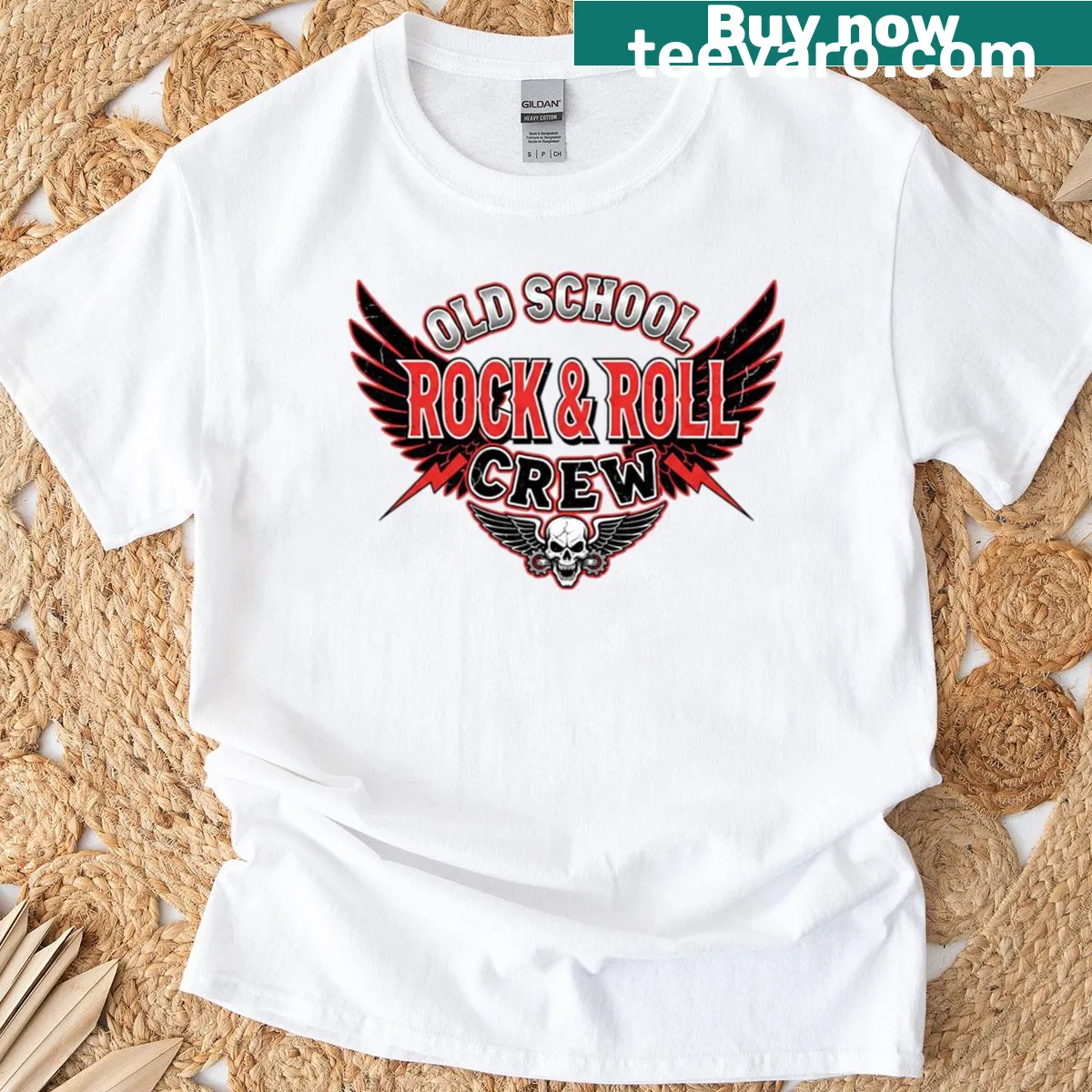 Vintage rock music lover T-shirt with retro design — on a men's t-shirt