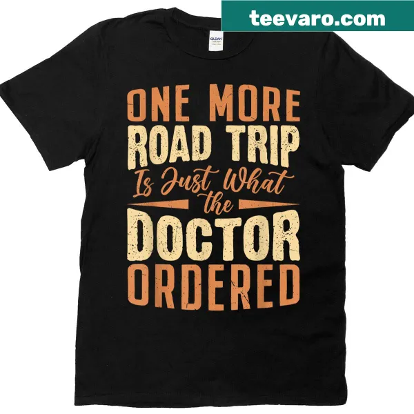 Illustrative T-shirt featuring a road trip theme with a wholesome message