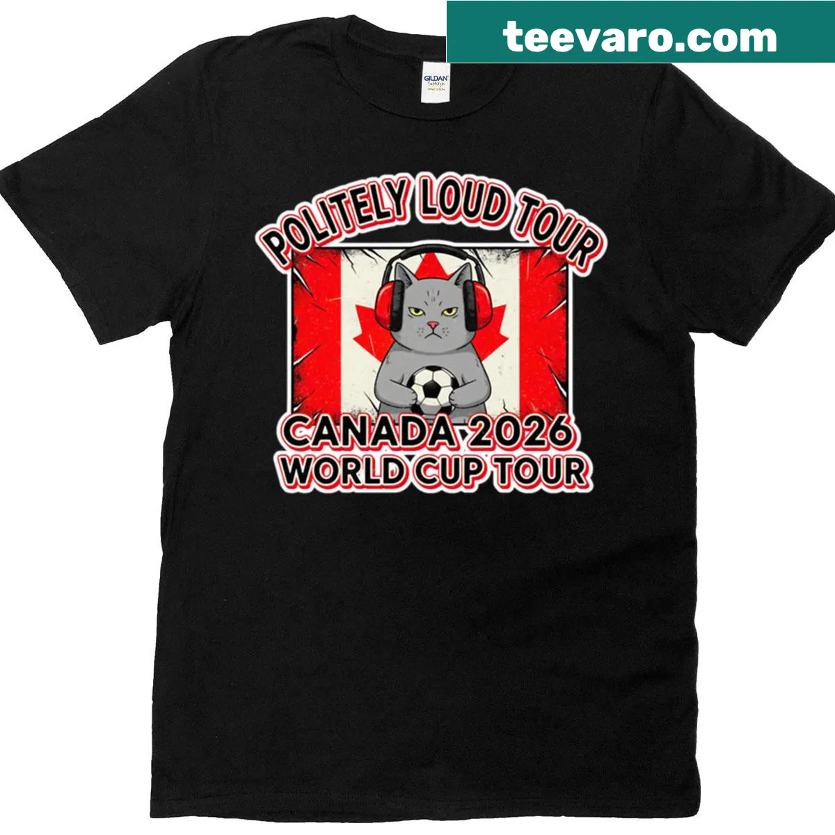 Playful illustration celebrating the World Cup on a t-shirt — on a men's t-shirt