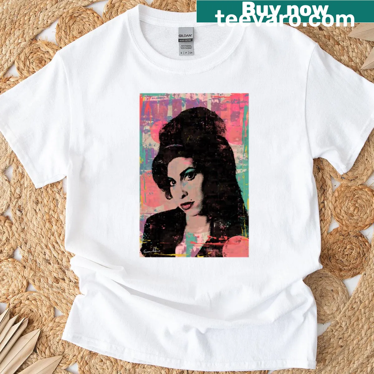 Classic pop icon T-shirt design — on a men's t-shirt