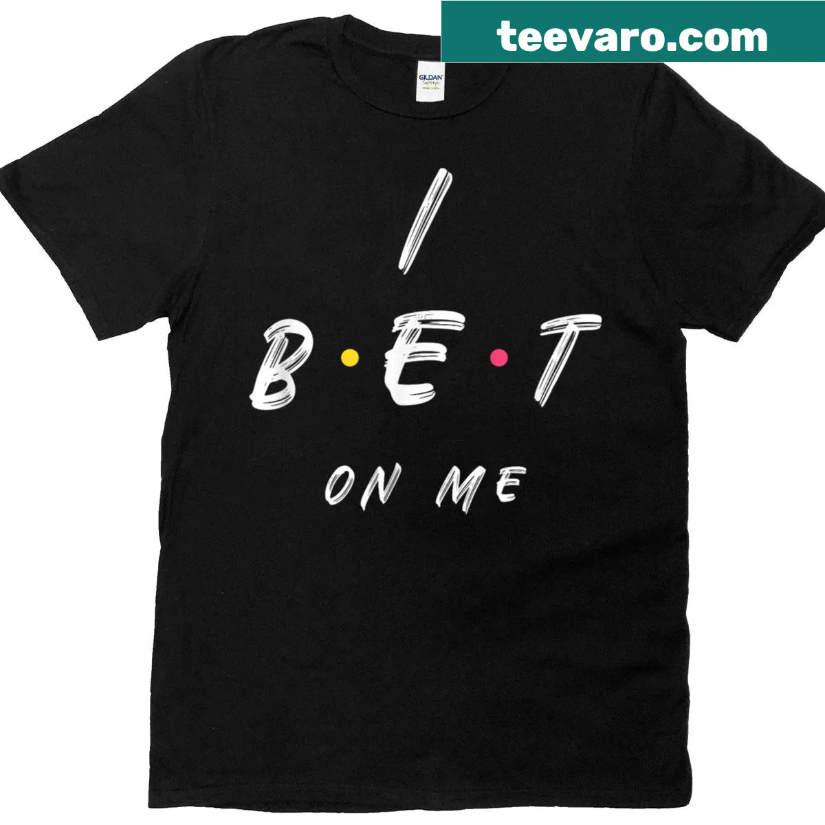 Motivational t-shirt promoting positive self-image. — on a men's t-shirt