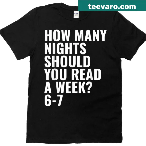 Teacher t-shirt featuring reading phrases in playful typography