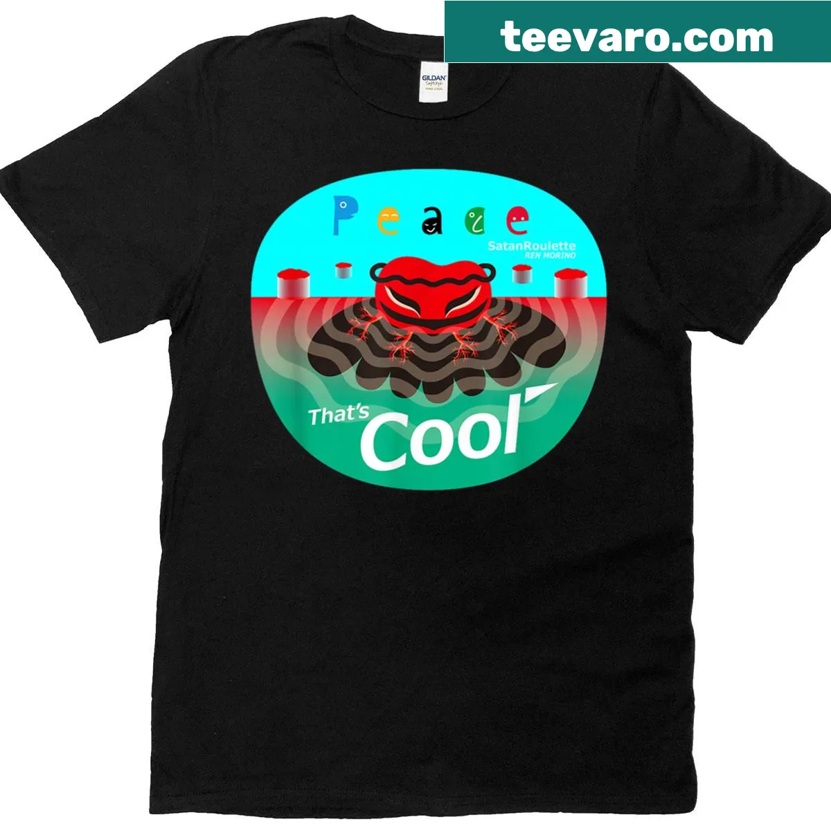 Playful typography T-shirt with a positive message — on a men's t-shirt