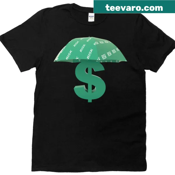 Witty graphic of an umbrella on a T-shirt