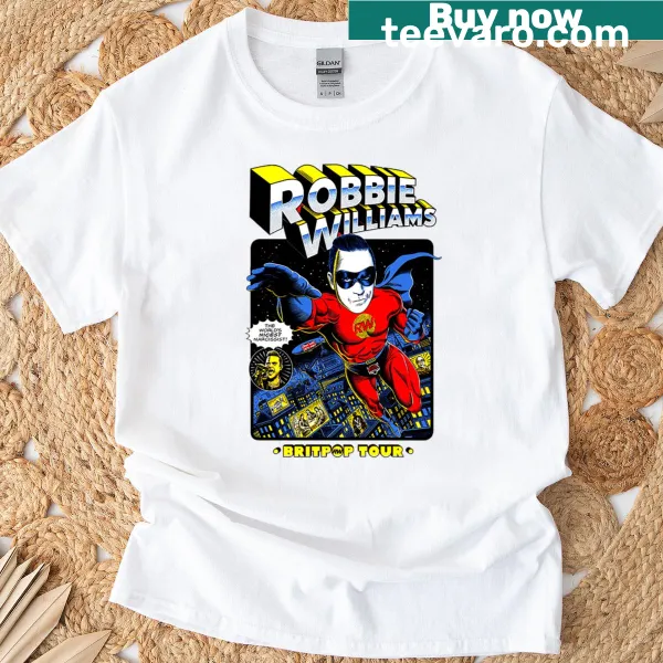 Official Robbie Williams World Tour graphic t-shirt