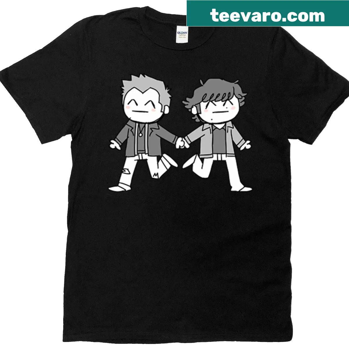 Artistic Sam Dean V1 T-shirt with bold graphic design. — on a men's t-shirt