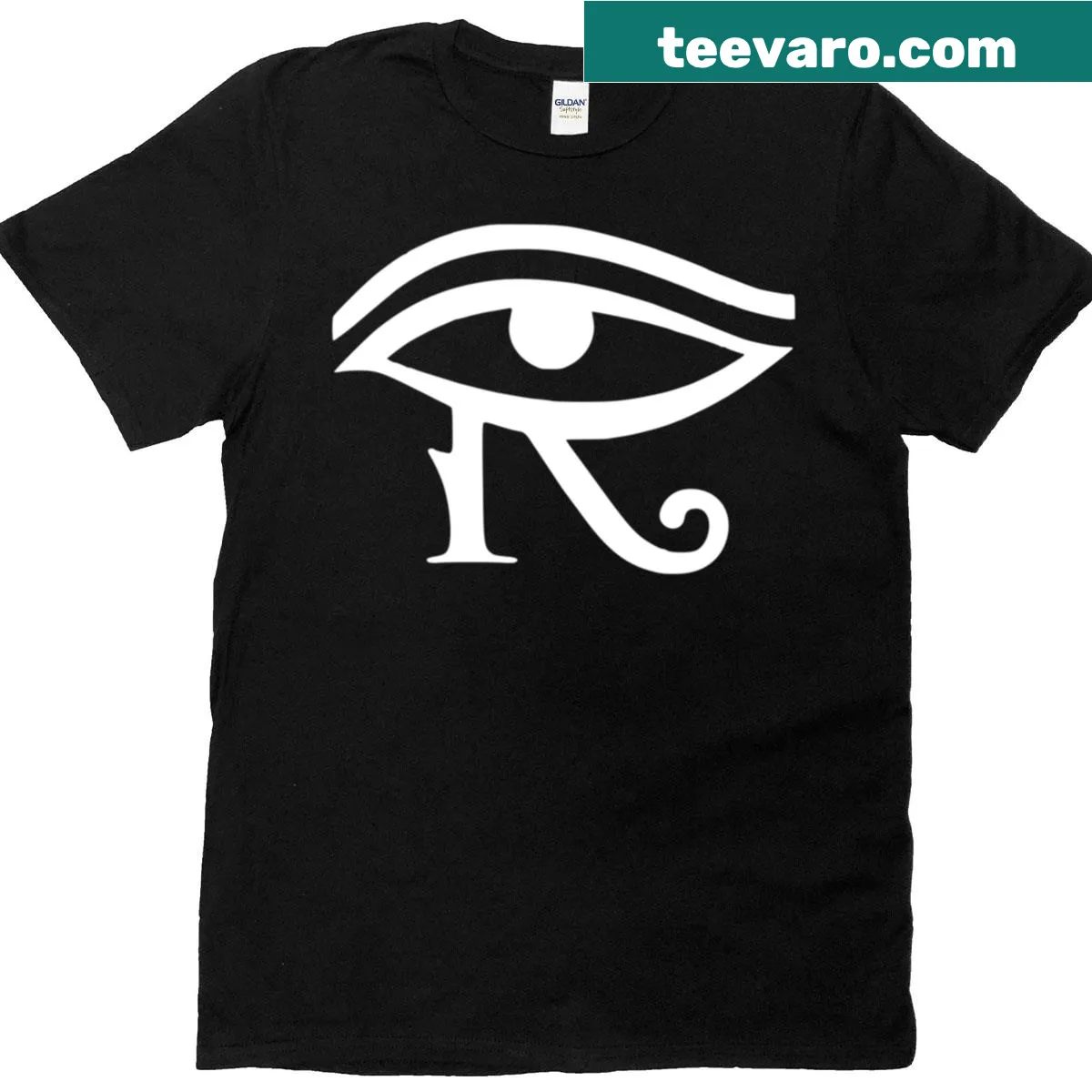 Minimalist T-shirt with Shokran Band logo — on a men's t-shirt