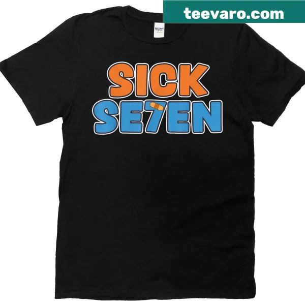 Funny Halloween t-shirt with Sick Seven meme design