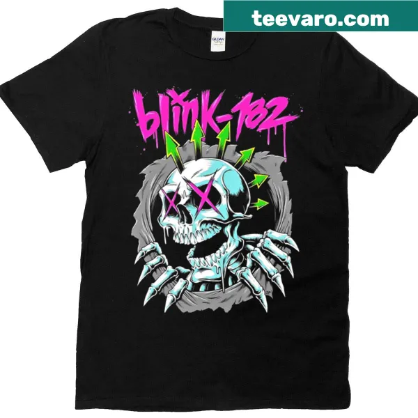 Skull graphic T-shirt inspired by Blink 182