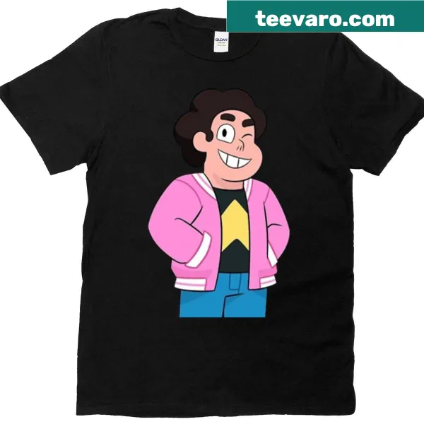 Illustrated T-shirt featuring elements from Steven Universe