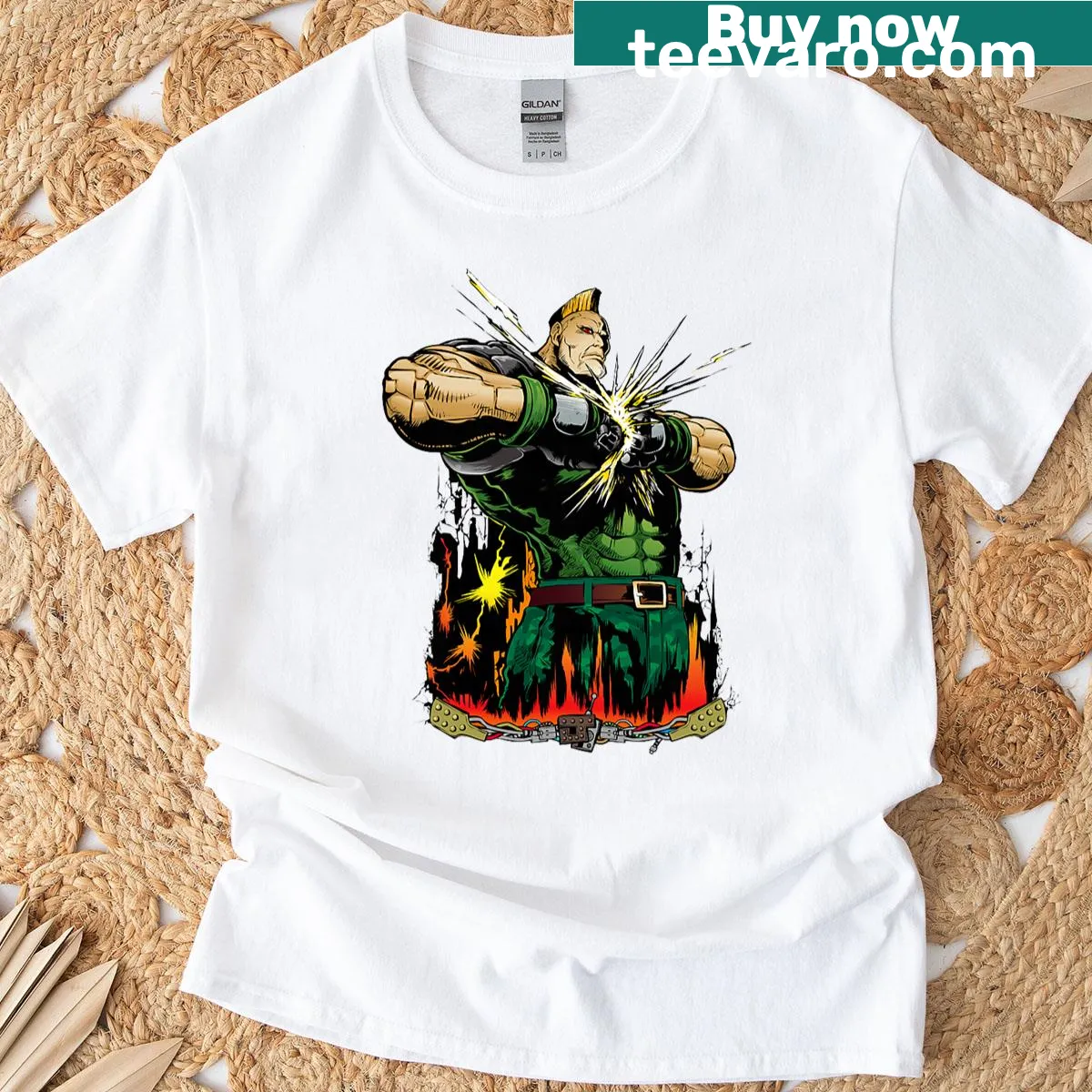 Funny graphic T-shirt featuring Tekken7 Jack-7 design — on a men's t-shirt