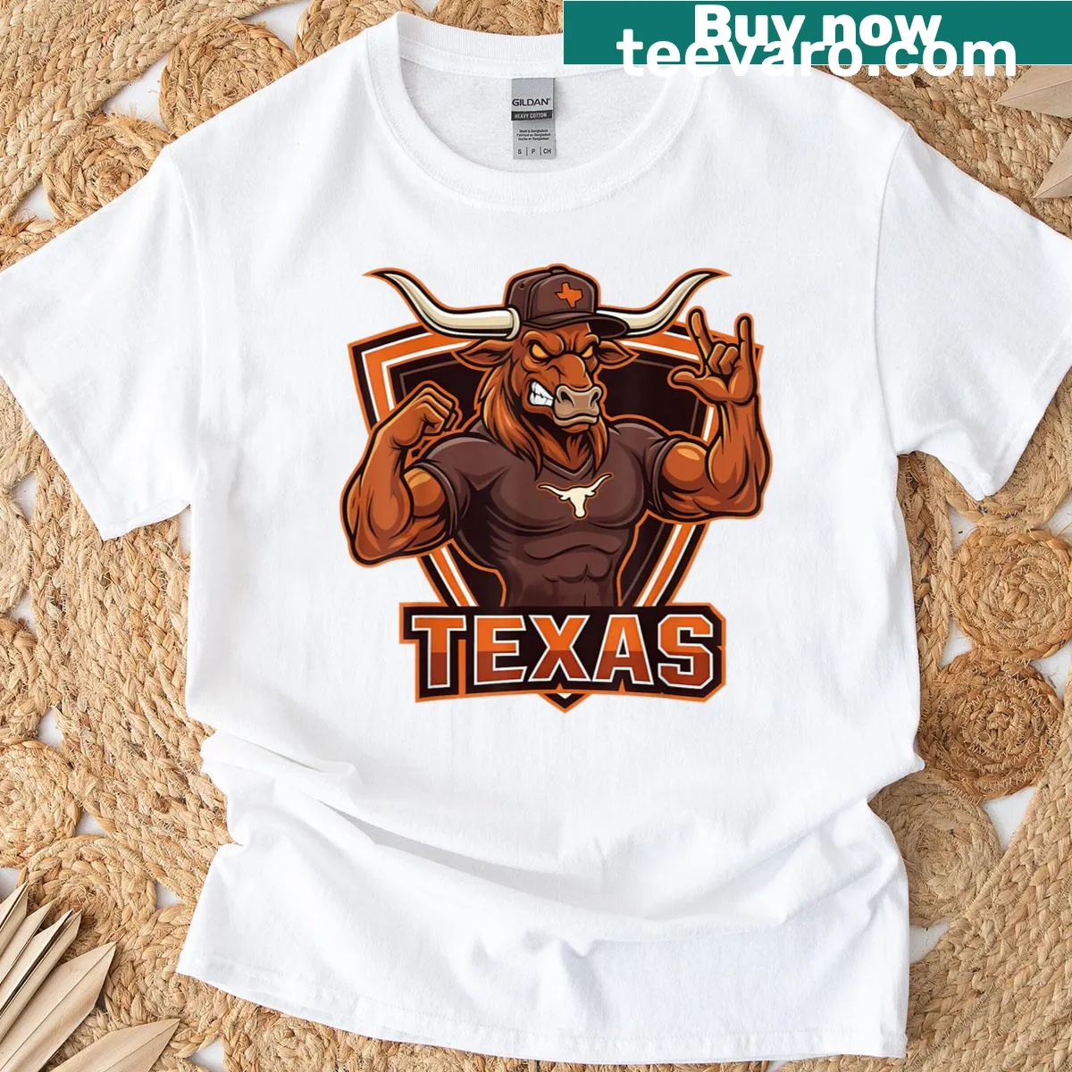 Funny Texas-themed T-shirt with humorous sayings — on a men's t-shirt