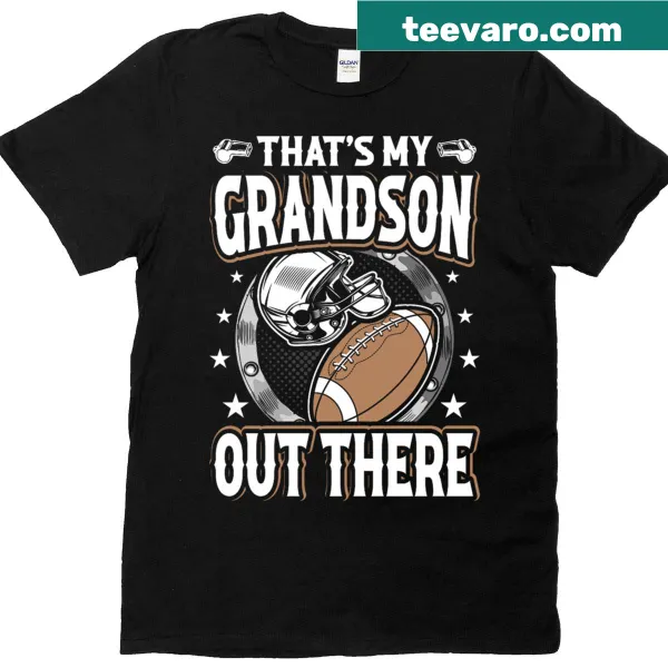 Sentimental t-shirt for grandmothers celebrating their grandson's football games.