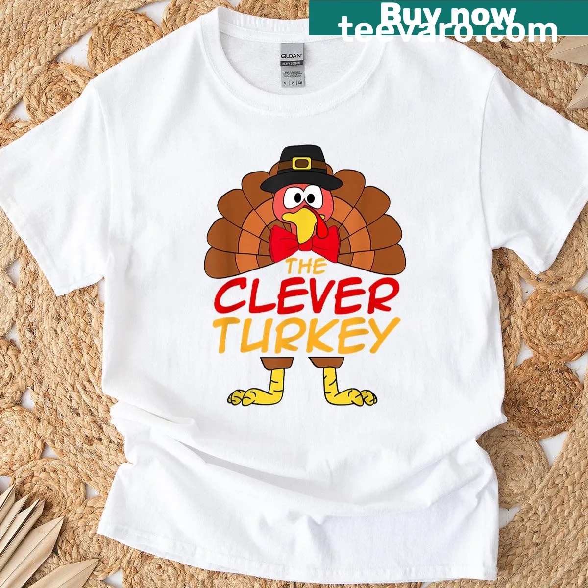 Funny turkey graphic on a Thanksgiving t-shirt — on a men's t-shirt