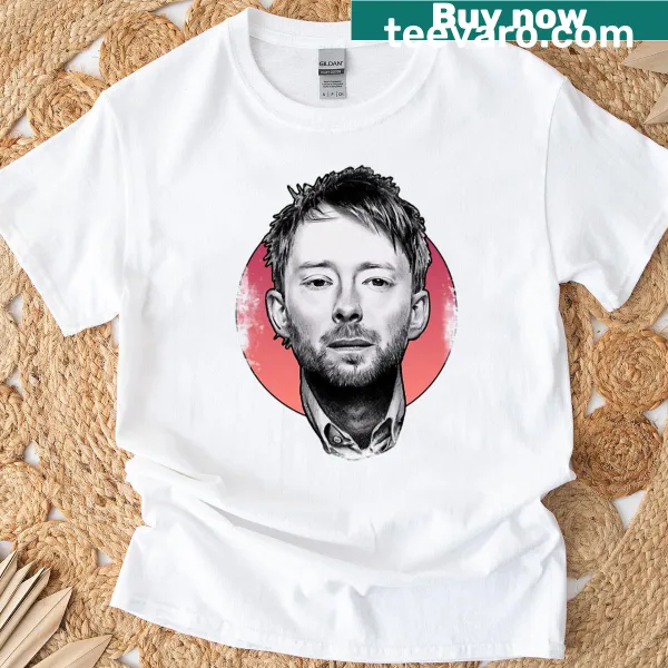 Minimalist illustration of Thom Yorke on T-shirt